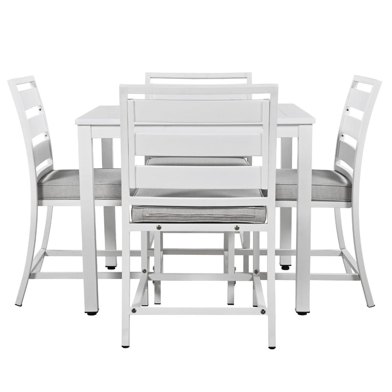 Outdoor four-person dining table and chairs are suitable for courtyards, balconies, lawns - Urban Living Furniture (Los Angeles, CA)