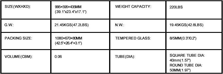 Rectangle Black Glass Coffee Table, Clear Coffee Table，Modern Side Center Tables for Living Room， Living Room Furniture - Urban Living Furniture (Los Angeles, CA)