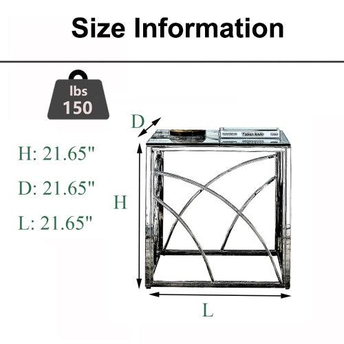 Glass End Table ld Small Coffee Table Sofa Table - Urban Living Furniture (Los Angeles, CA)