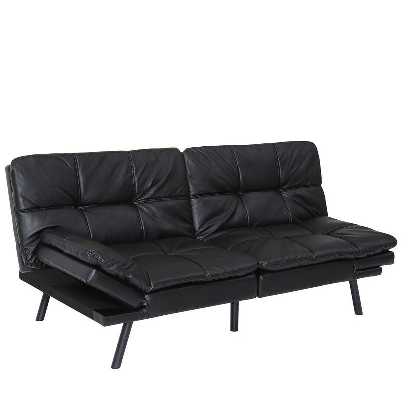 Convertible Memory Foam Futon Couch Bed,Modern Folding Sleeper Sofa-SF267PUBK - Urban Living Furniture (Los Angeles, CA)