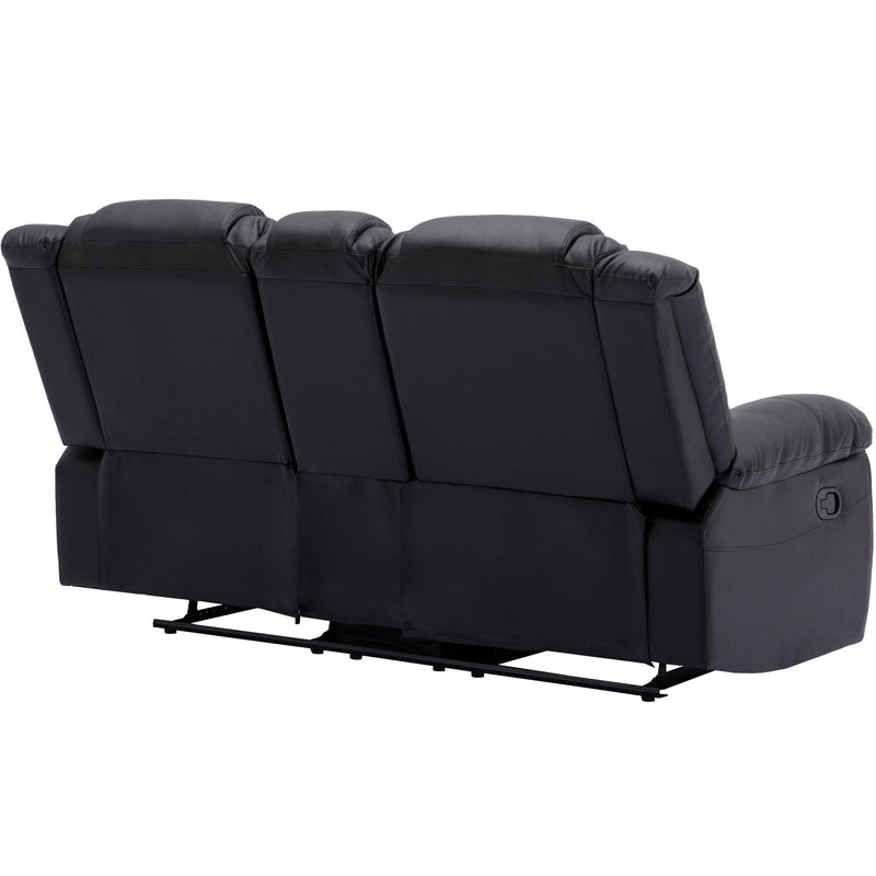 Home Theater Seating Manual Recliner, PU Leather Reclining Loveseat for Living Room - Urban Living Furniture (Los Angeles, CA)