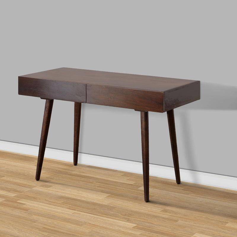 ManWood Writing Desk with Two Drawers and Tapered Legs, Brown - Urban Living Furniture (Los Angeles, CA)