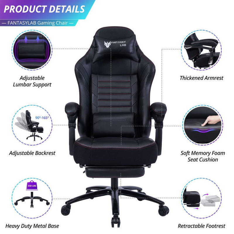 Seat Height Adjustable Swivel Racing Office Computer Ergonomic Video Game Chair - Urban Living Furniture (Los Angeles, CA)