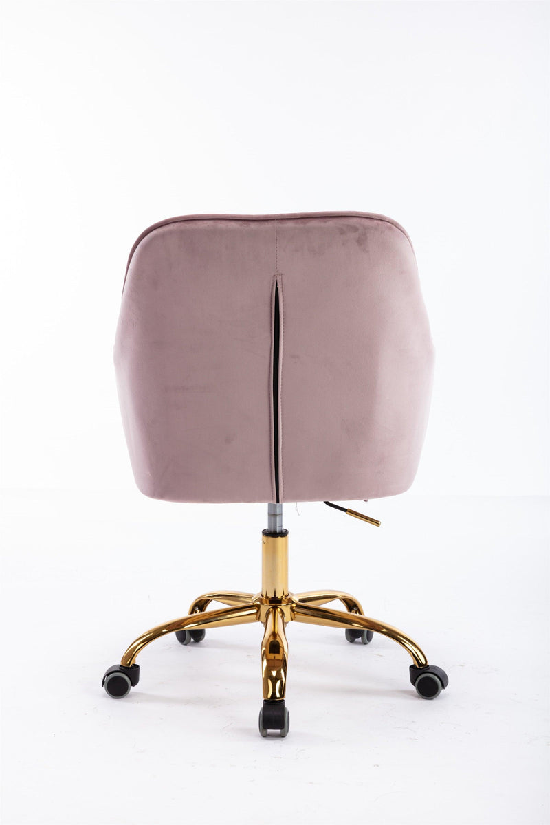 Velvet Swivel Shell Chair for Living Room ,Office chair ,Modern Leisure Arm Chair  brush color