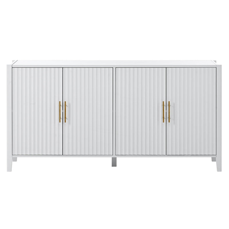 AccentStorage Cabinet Sideboard Wooden Cabinet with Metal Handles for Hallway, Entryway, Living Room, Bedroom - Urban Living Furniture (Los Angeles, CA)