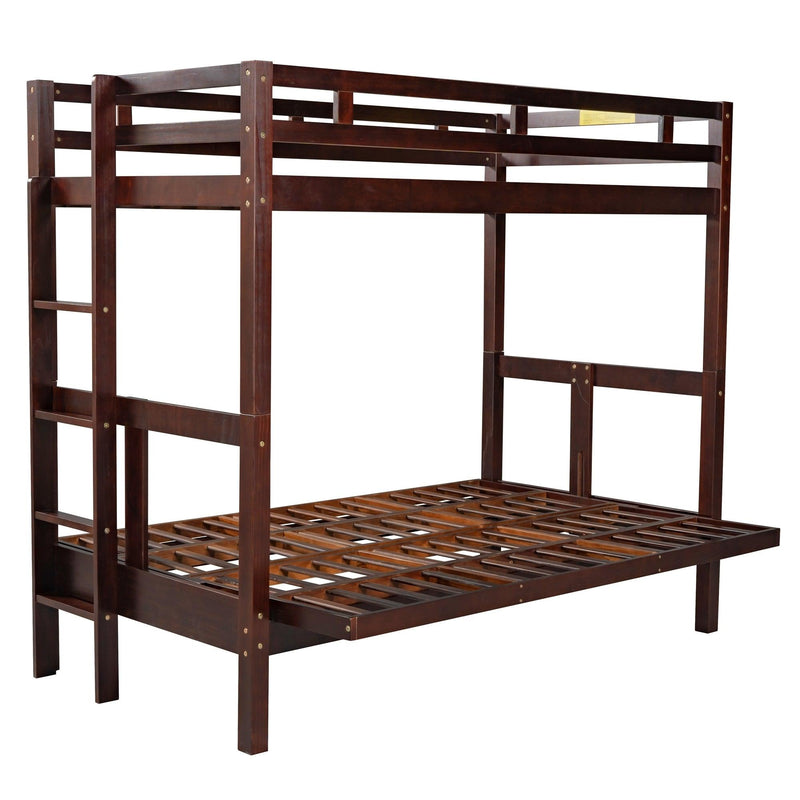 Twin over Full Convertible Bunk Bed - Espresso - Urban Living Furniture (Los Angeles, CA)