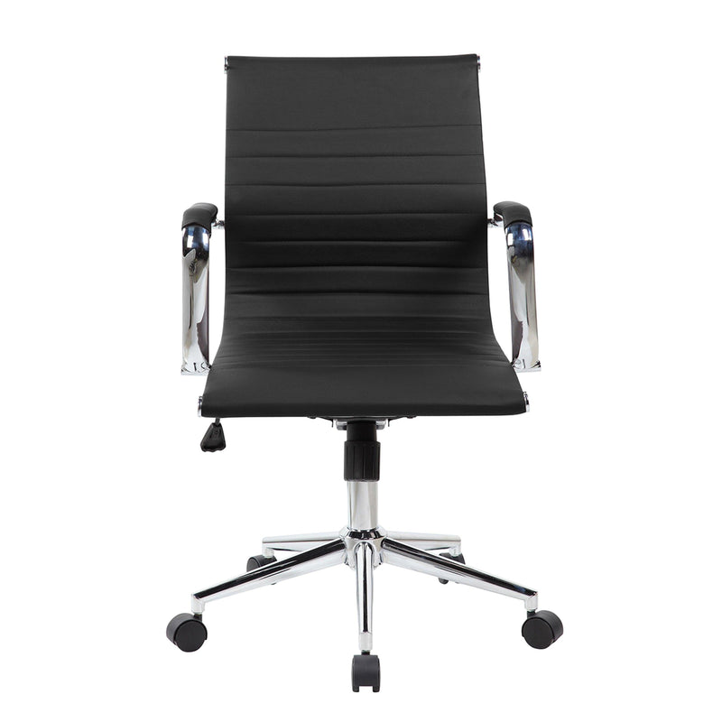 Techni MobiliModern Medium Back Executive Office Chair, Black