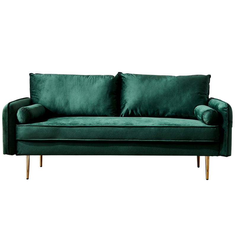 Velvet Fabric sofa with pocket-71‘’green - Urban Living Furniture (Los Angeles, CA)