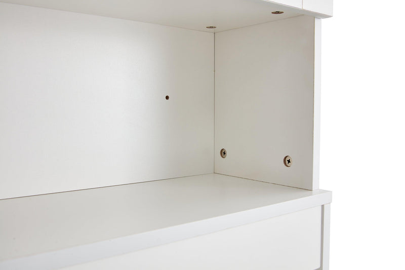 Home Bathroom Shelf Over-The-Toilet, Bathroom SpaceSaver, BathroomStorage Cabinet Organizer,White