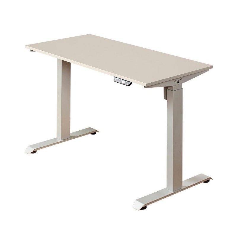 Florence Wood and Metal Electric Height Adjustable Motion Desk in Light Gray - Urban Living Furniture (Los Angeles, CA)