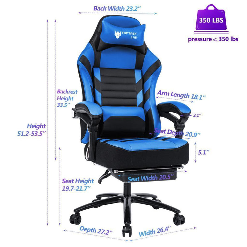 Seat Height Adjustable Swivel Racing Office Computer Ergonomic Video Game Chair - Urban Living Furniture (Los Angeles, CA)