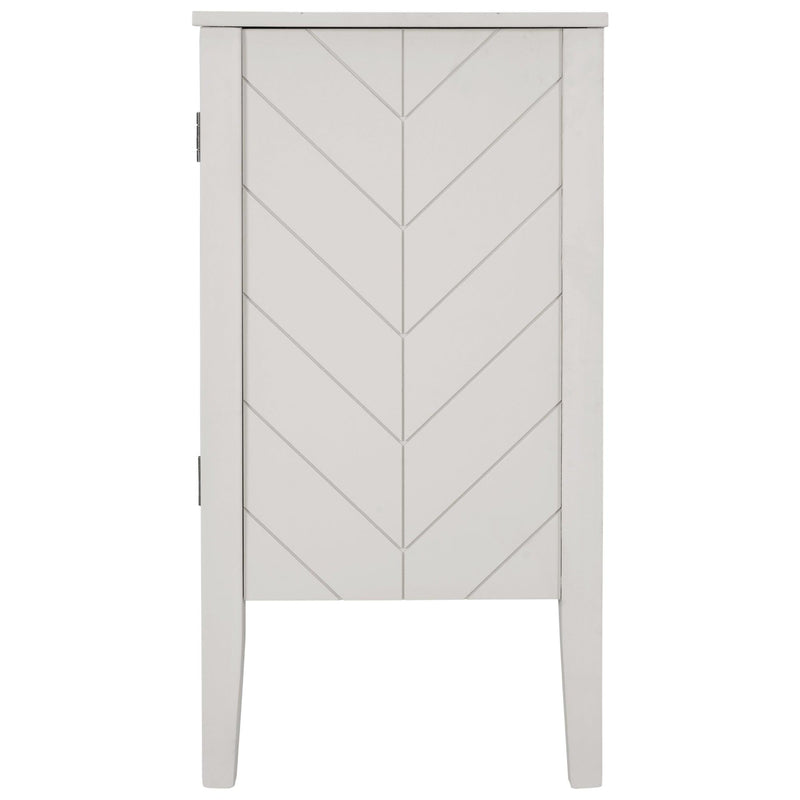 AccentStorage Cabinet Wooden Cabinet with Adjustable Shelf, Antique Gray, Entryway, Living Room, Bedroom - Urban Living Furniture (Los Angeles, CA)