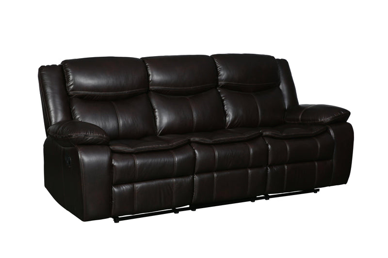 Global United Transitional Leather-Air Reclining Sofa - Urban Living Furniture (Los Angeles, CA)