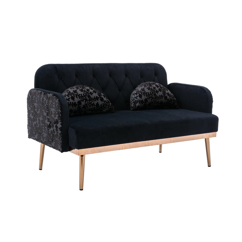 Velvet  Sofa , Accent sofa .loveseat sofa with metal feet - Urban Living Furniture (Los Angeles, CA)