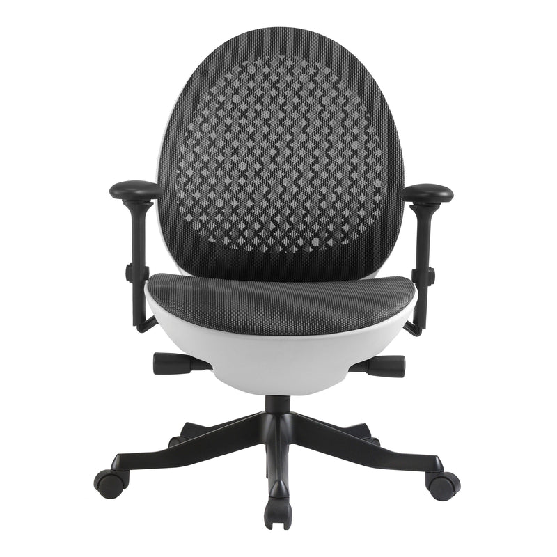 Techni Mobili Deco LUX Executive Office Chair, White - Urban Living Furniture (Los Angeles, CA)