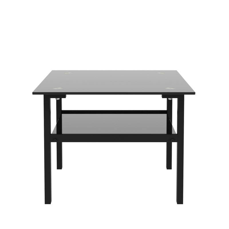 Black glass coffee table,Modern and simple, black living room coffee table, side table - Urban Living Furniture (Los Angeles, CA)