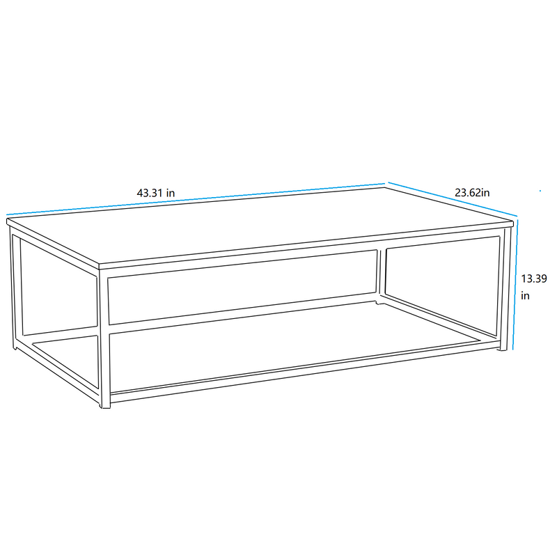 COFFEE TABLE(WHITE)（rectangular） +for kitchen, restaurant, bedroom, living room and many other occasions - Urban Living Furniture (Los Angeles, CA)