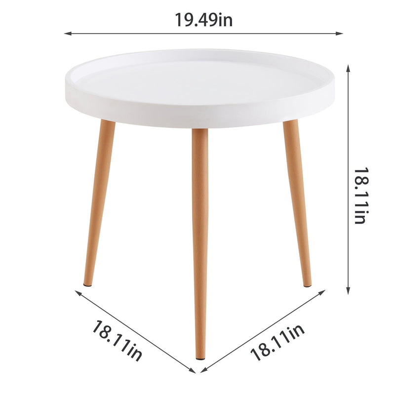 BB Table, Coffee Table, Playing Table, MDF Top, Wood leg; WHITE,1 pcs per set