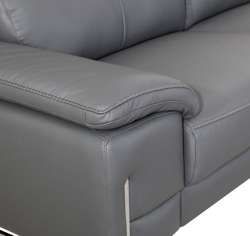 Global United Top Grain Italian Leather Sofa