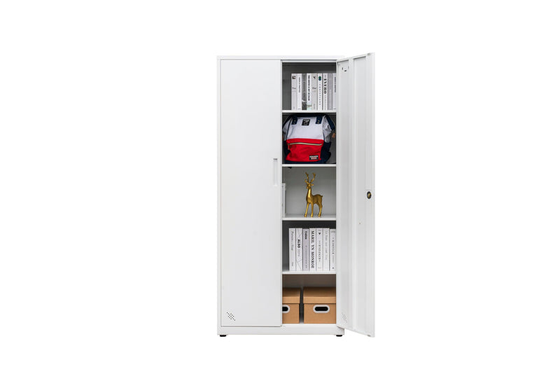 HighStorage Cabinet with 2 Doors and 4 Partitions to Separate 5Storage Spaces, Home/ Office Design