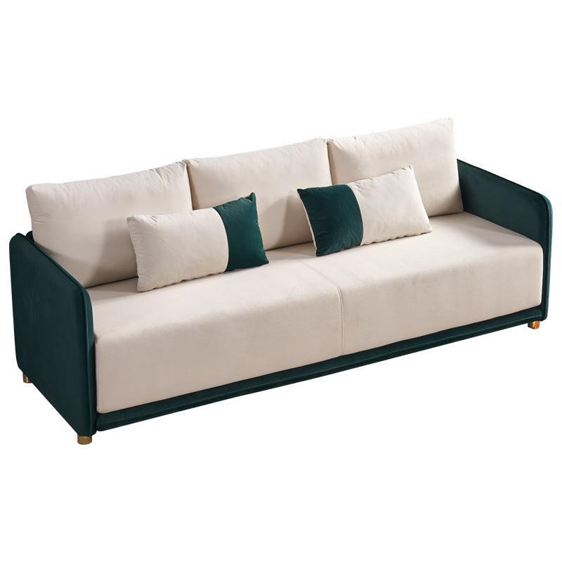 Velvet Sofa BEIGE & GREEN Color - Urban Living Furniture (Los Angeles, CA)