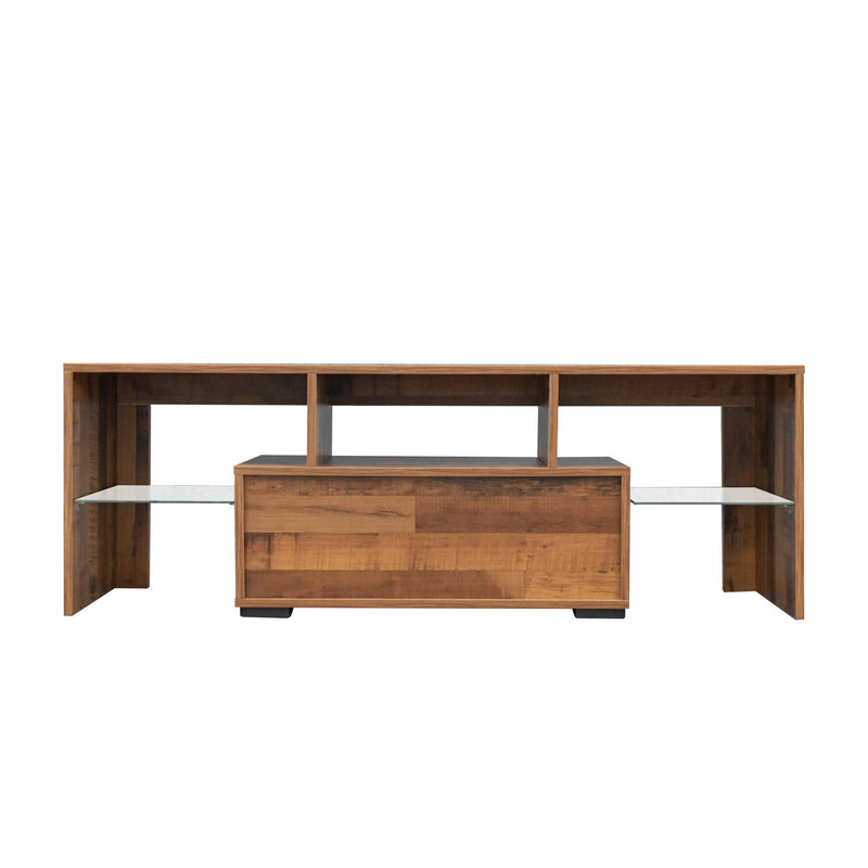 TV Stand with LED RGB Lights,Flat Screen TV Cabinet, Gaming Consoles - in Lounge Room, Living Room,FIR WOOD - Urban Living Furniture (Los Angeles, CA)