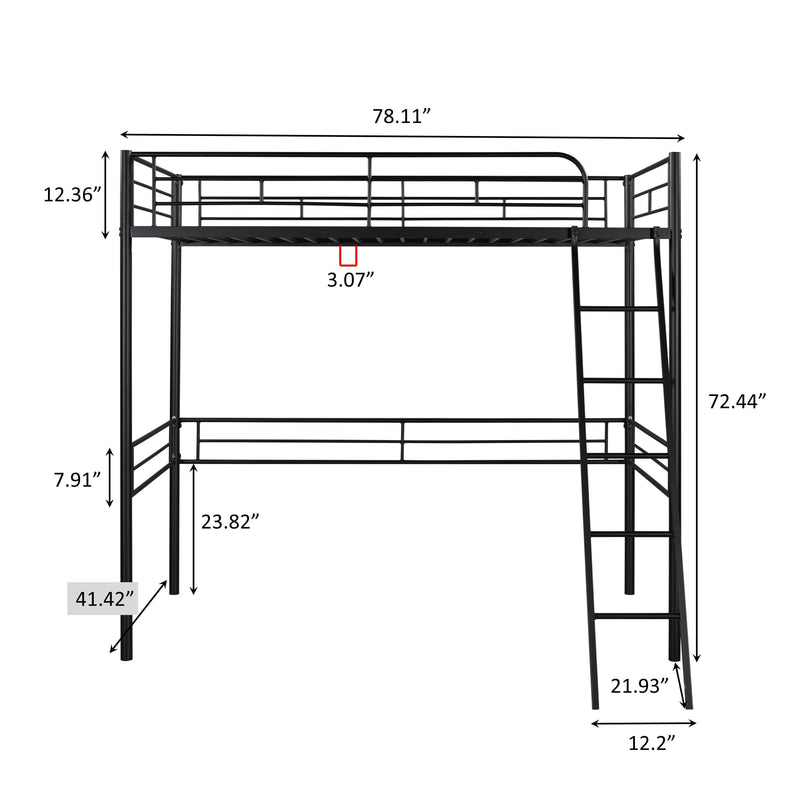 Metal Loft Bed - Urban Living Furniture (Los Angeles, CA)