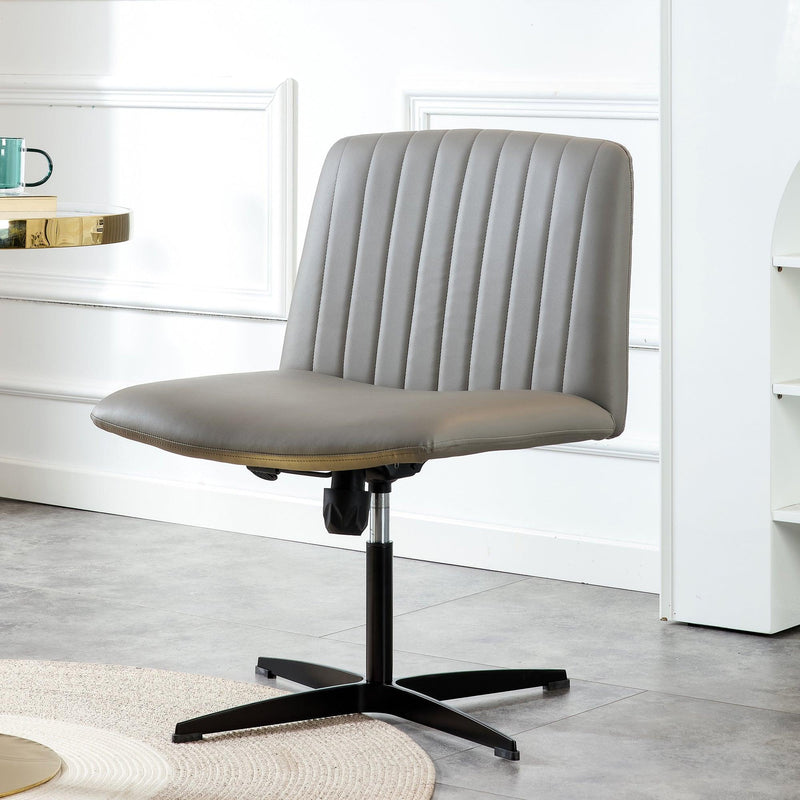 High Grade Pu Material. Home Computer Chair Office Chair Adjustable 360 ° Swivel Cushion Chair With Black Foot Swivel Chair Makeup Chair Study Desk Chair. No Wheels - Urban Living Furniture (Los Angeles, CA)