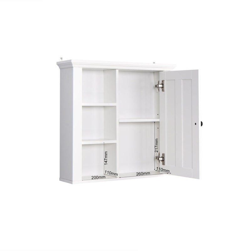 Bathroom Wooden Wall Cabinet with a Door 20.86x5.71x20 inch - Urban Living Furniture (Los Angeles, CA)