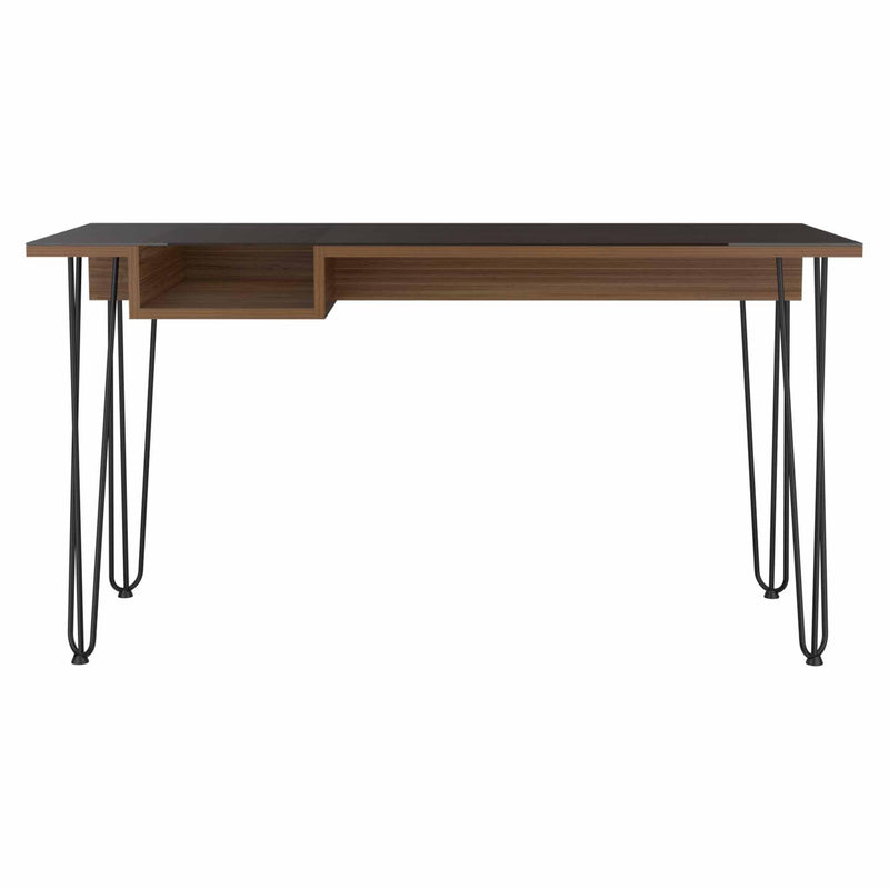 Posey 1-Drawer Rectangle Writing Desk with Hairpin Legs Mahogany - Urban Living Furniture (Los Angeles, CA)