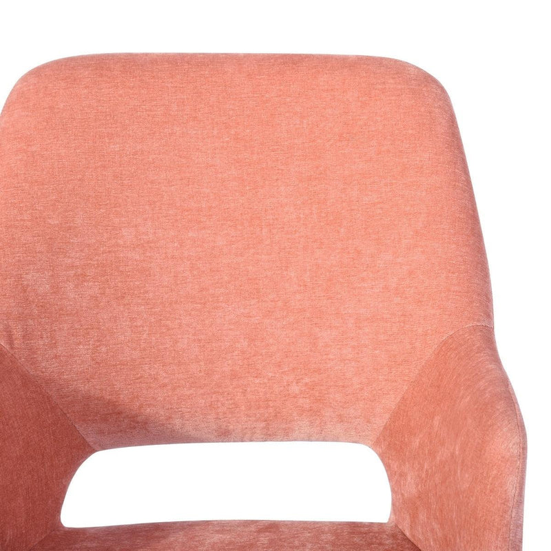 Upholstered Task Chair/ Home Office Chair- coral