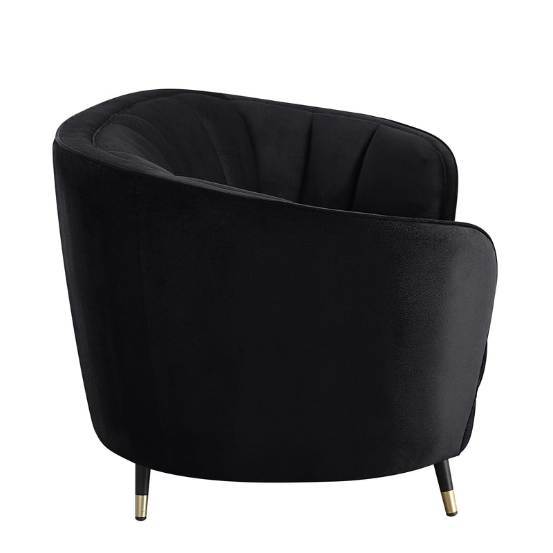 ACME Achim Sofa w/2 Pillows, Black Velvet LV00203