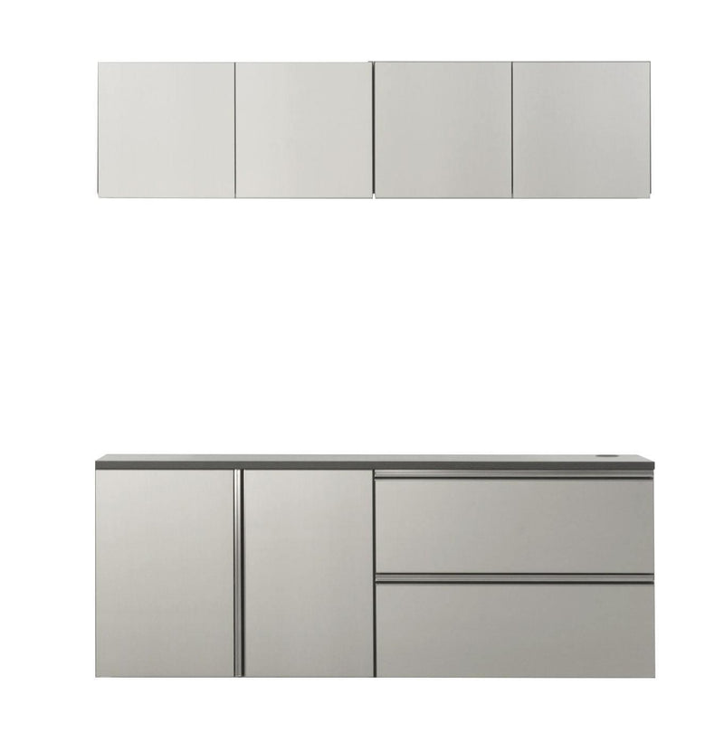 Nova Series 64 in. W x 72 in. H x 20 in. D Metallic Grey Garage Cabinet Set C (5-Piece) - Urban Living Furniture (Los Angeles, CA)