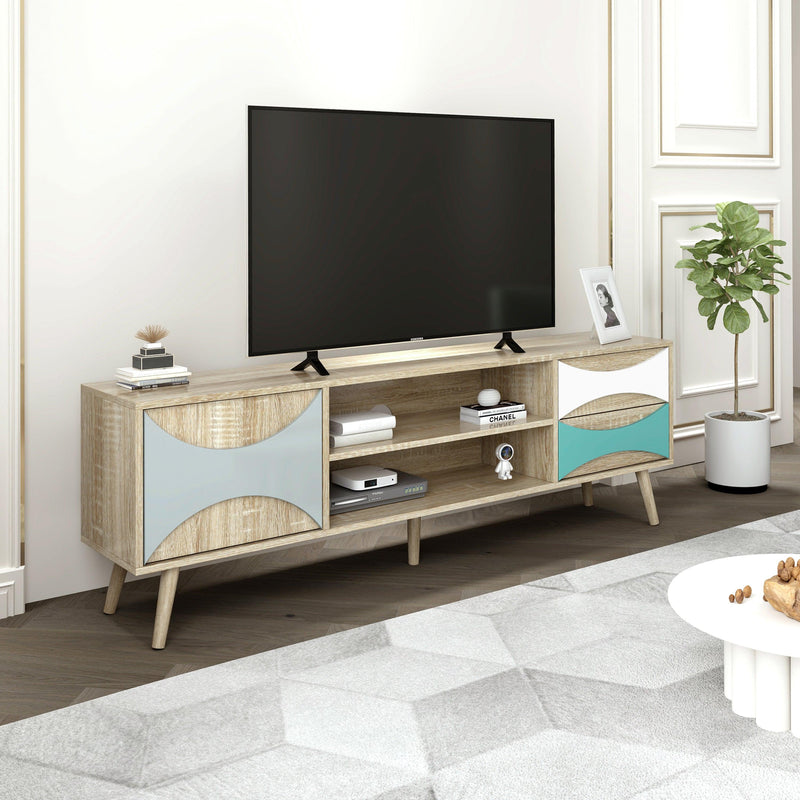 TV Stand withStorage Cabinet and Shelves, TV Console Table for Living Room - Urban Living Furniture (Los Angeles, CA)