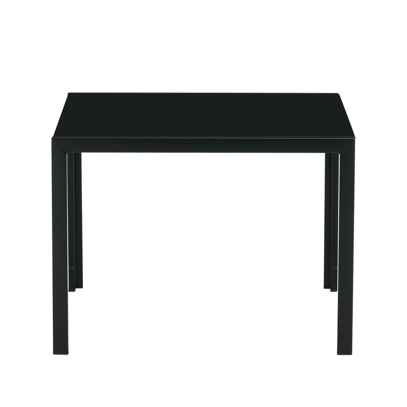 Coffee Table Set of 2, SquareModern Table with Tempered Glass Finish for Living Room,Black - Urban Living Furniture (Los Angeles, CA)