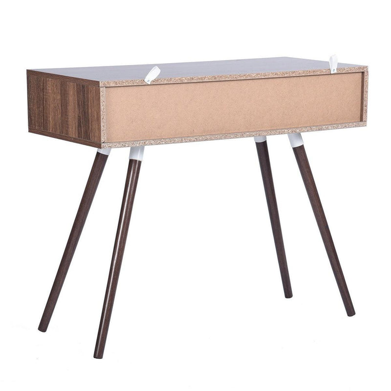 35.4" Writing Computer Desk With Drawer, walnut & white - Urban Living Furniture (Los Angeles, CA)