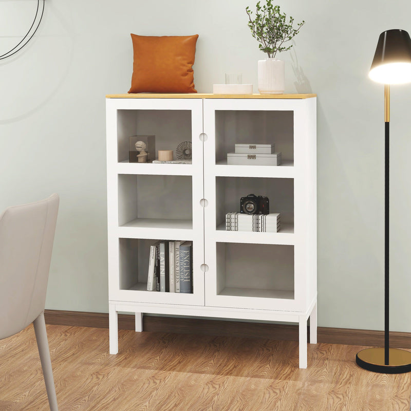 Two-door Three-tier Display Cabinet - Urban Living Furniture (Los Angeles, CA)