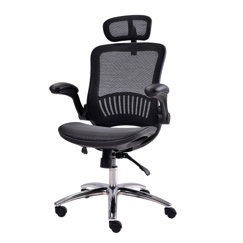 Office Chair - Ergonomic Mesh Chair Computer Chair Home Executive Desk Chair Comfortable Reclining Swivel Chair High Back with Wheels and Adjustable Headrest for Teens/Adults (Black) - Urban Living Furniture (Los Angeles, CA)