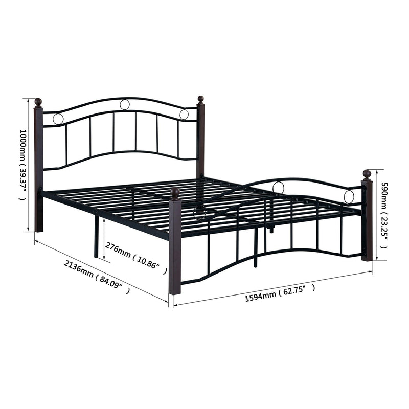 Queen Size Metal Bed Frame with Headboard and Footboard - Urban Living Furniture (Los Angeles, CA)