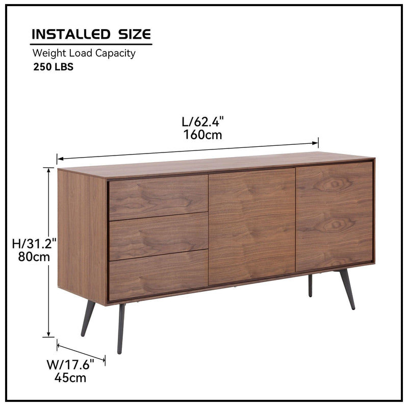 Modern Sideboard , Buffet Cabinet,Storage Cabinet, TV Stand  Anti-Topple Design, and Large Countertop - Urban Living Furniture (Los Angeles, CA)