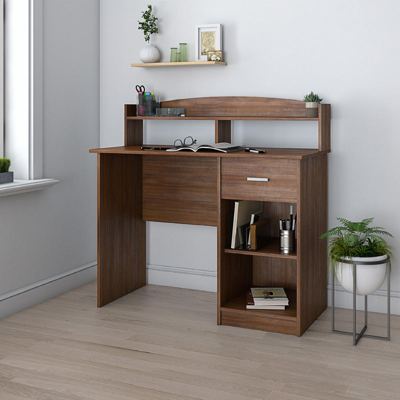 Techni MobiliModern Office Desk with Hutch, Oak - Urban Living Furniture (Los Angeles, CA)