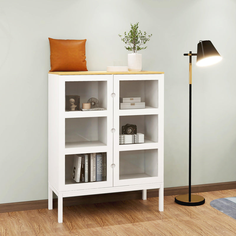 Two-door Three-tier Display Cabinet - Urban Living Furniture (Los Angeles, CA)