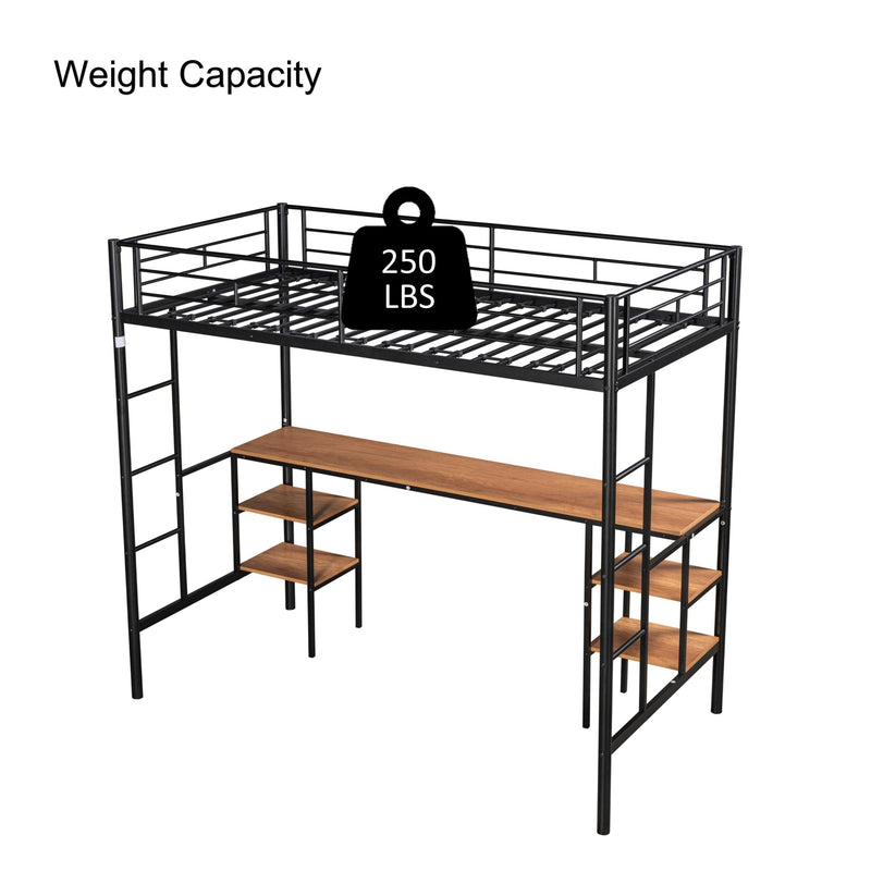 LOFT BED WITH TABLE