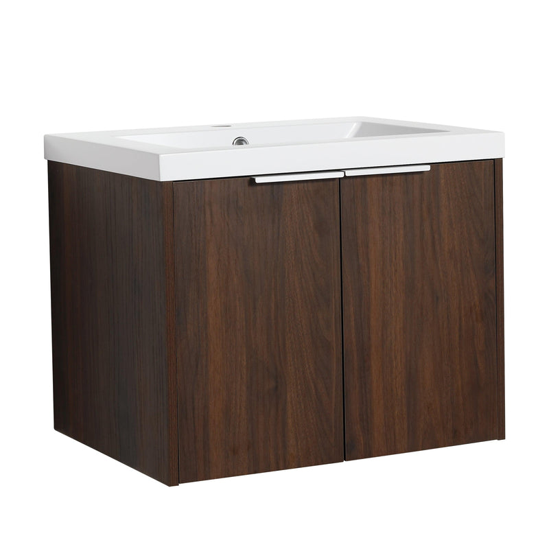 Bathroom Cabinet With Sink,Soft Close Doors,Float Mounting Design,24 Inch For Small Bathroom,24x18-00624CAW（KD-Packing） - Urban Living Furniture (Los Angeles, CA)