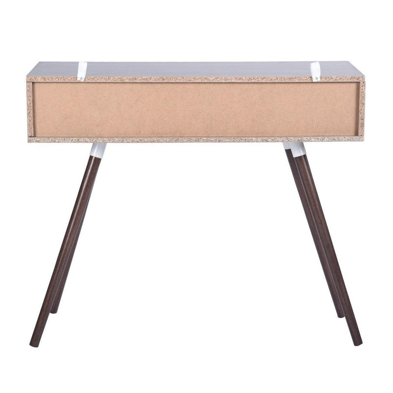 35.4" Writing Computer Desk With Drawer, walnut & white - Urban Living Furniture (Los Angeles, CA)