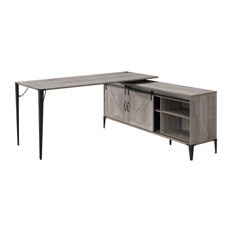 ACME Zakwani Writing Desk, Gray Oak & Black Finish OF00001 - Urban Living Furniture (Los Angeles, CA)