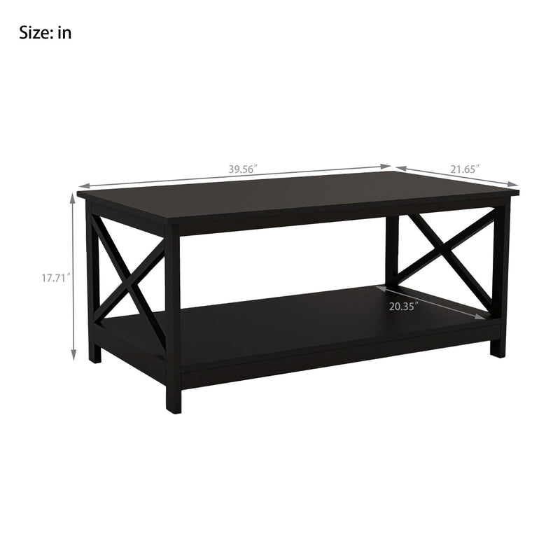 Coffee Table Oxford End Table-Black Color - Urban Living Furniture (Los Angeles, CA)