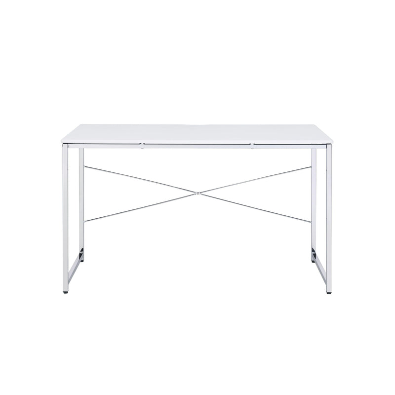 ACME Tennos Vanity Desk  in White & Chrome Finish AC00903 - Urban Living Furniture (Los Angeles, CA)