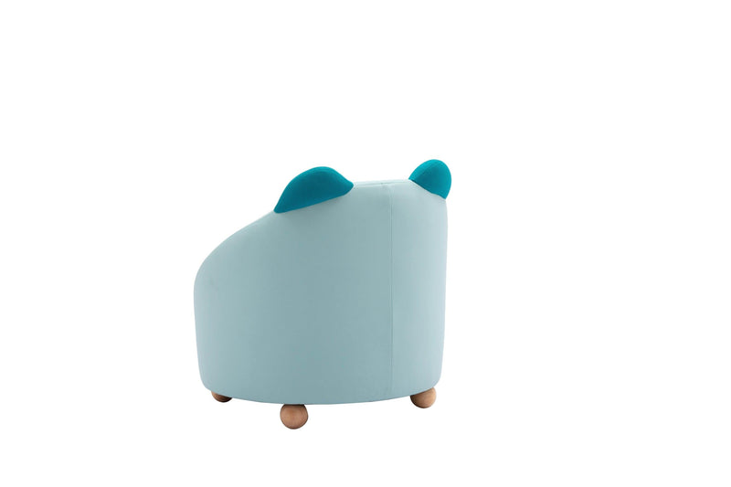 Beautiful Kids Chair 1pc Cat Blue