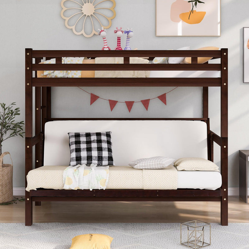 Twin over Full Convertible Bunk Bed - Espresso - Urban Living Furniture (Los Angeles, CA)